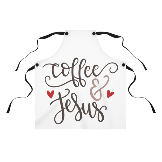 Coffee and Jesus- Apron (AOP)