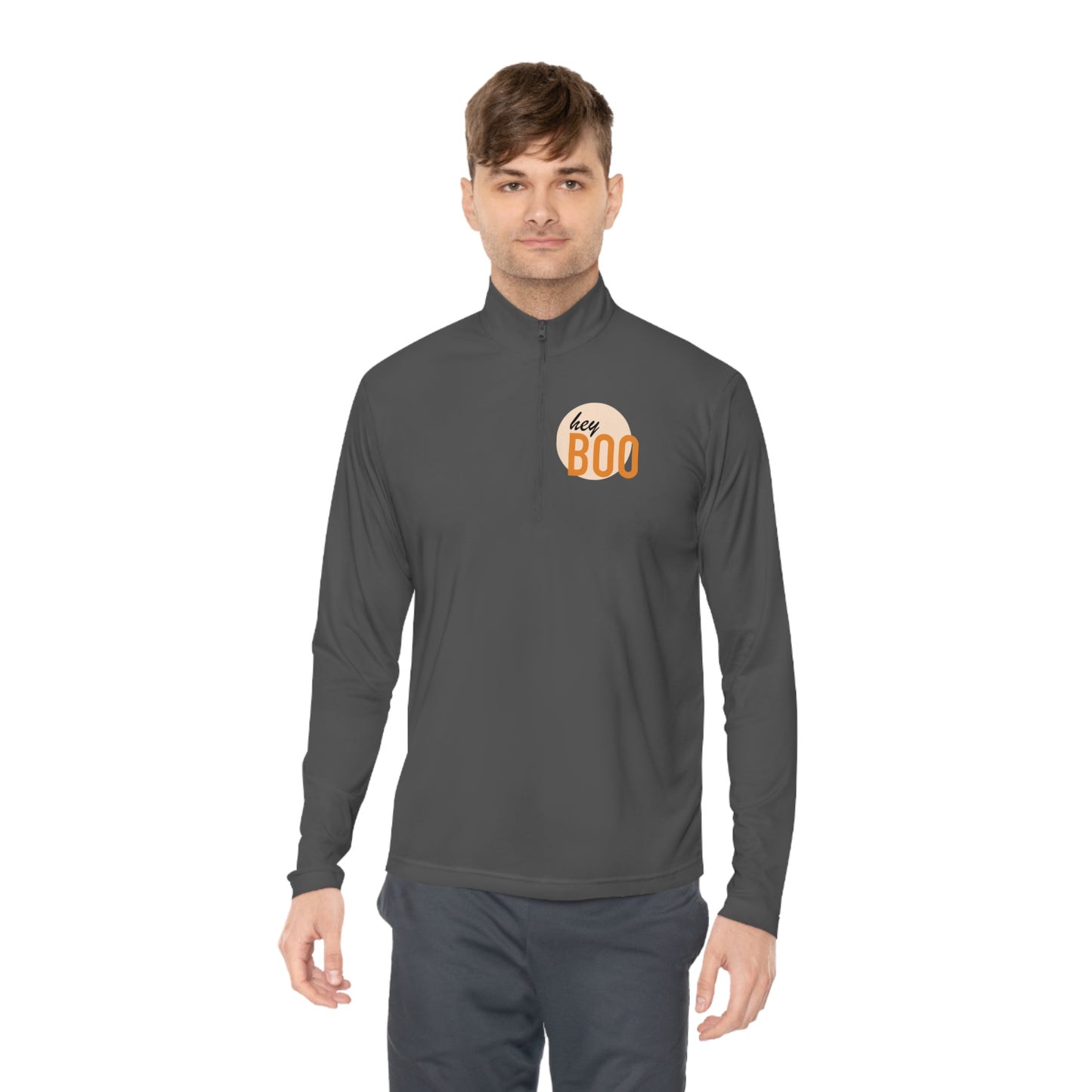 Hey Boo- Unisex Quarter-Zip Pullover