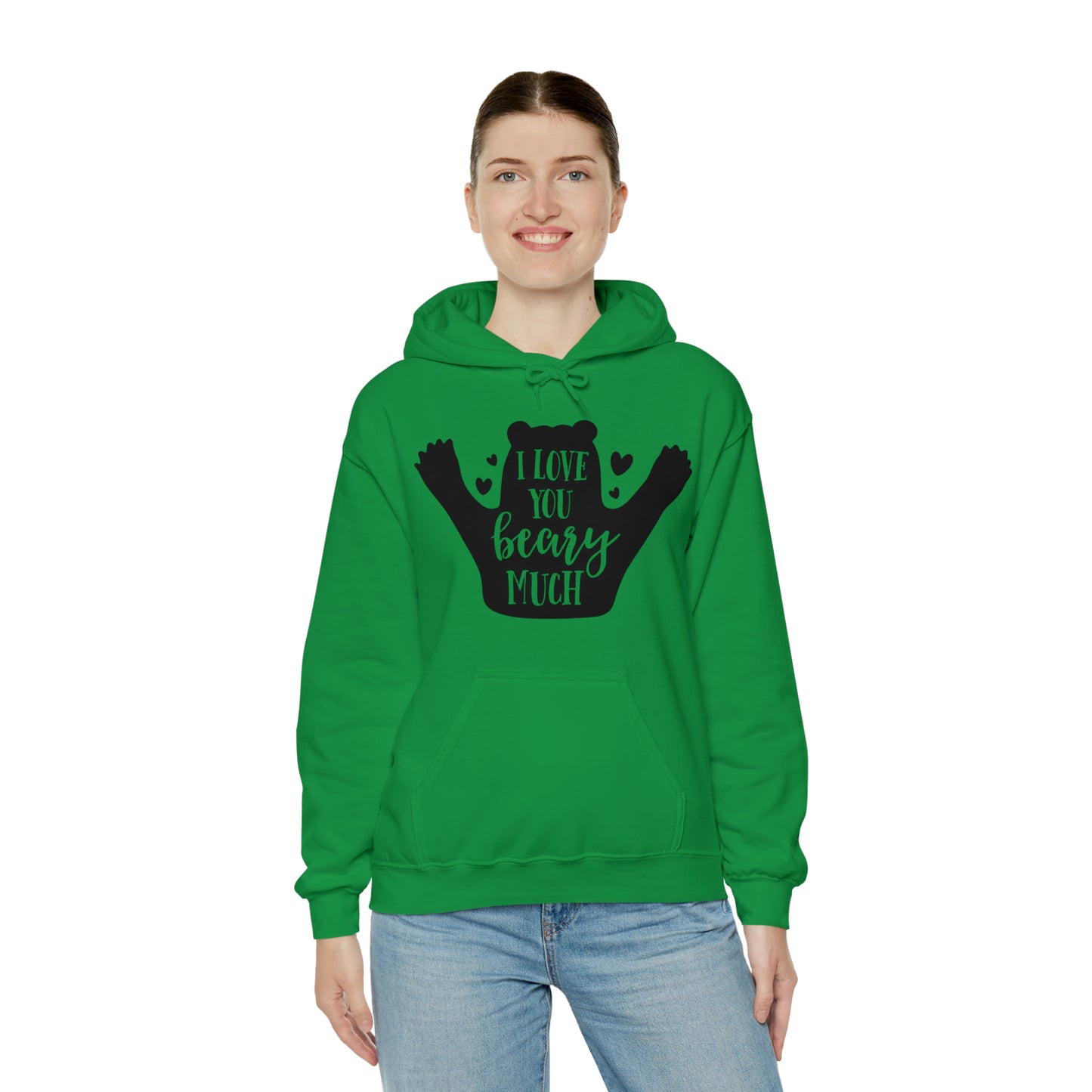 I love you Beary much- Unisex Heavy Blend™ Hooded Sweatshirt