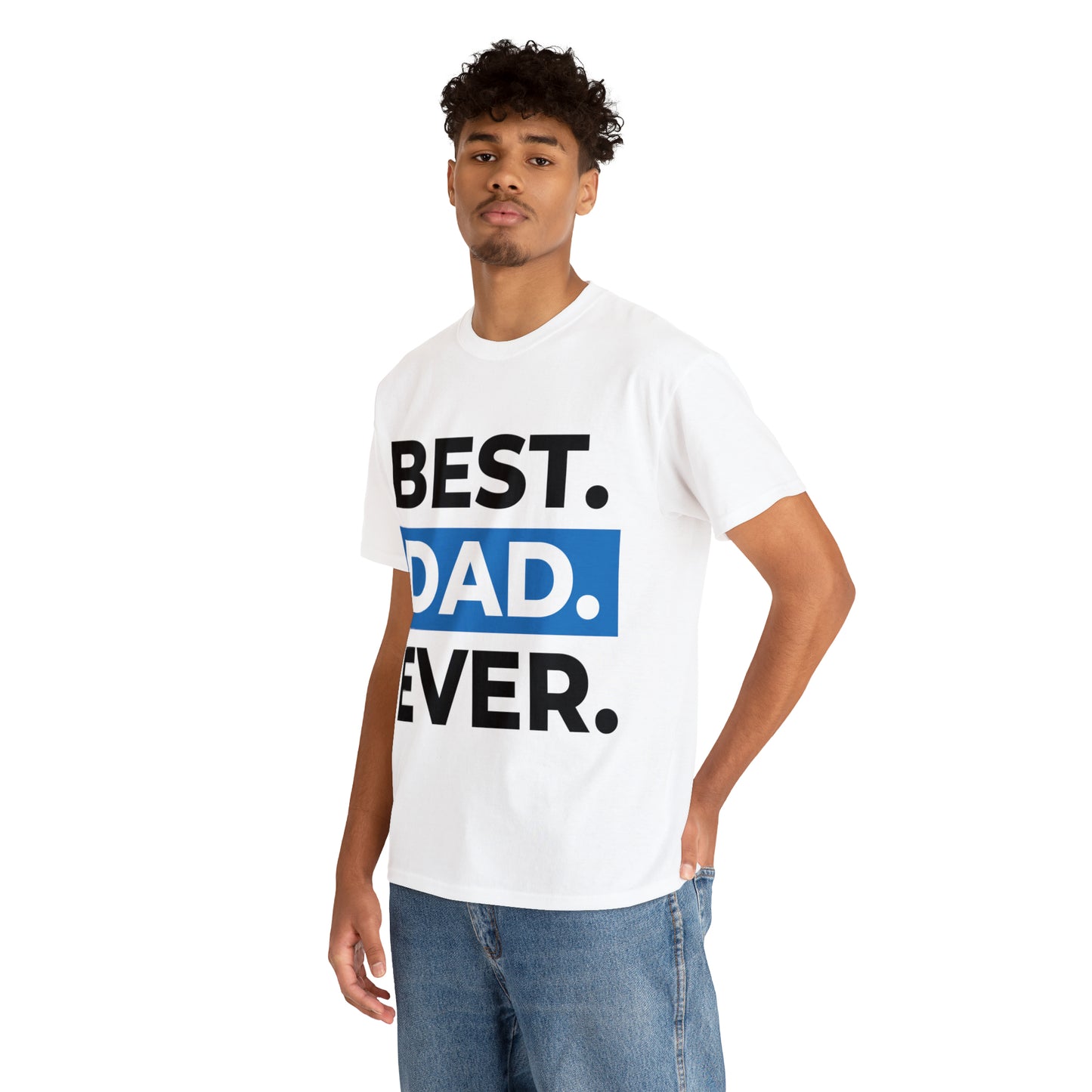 MEN'S BEST DAD EVER Heavy Cotton Tee