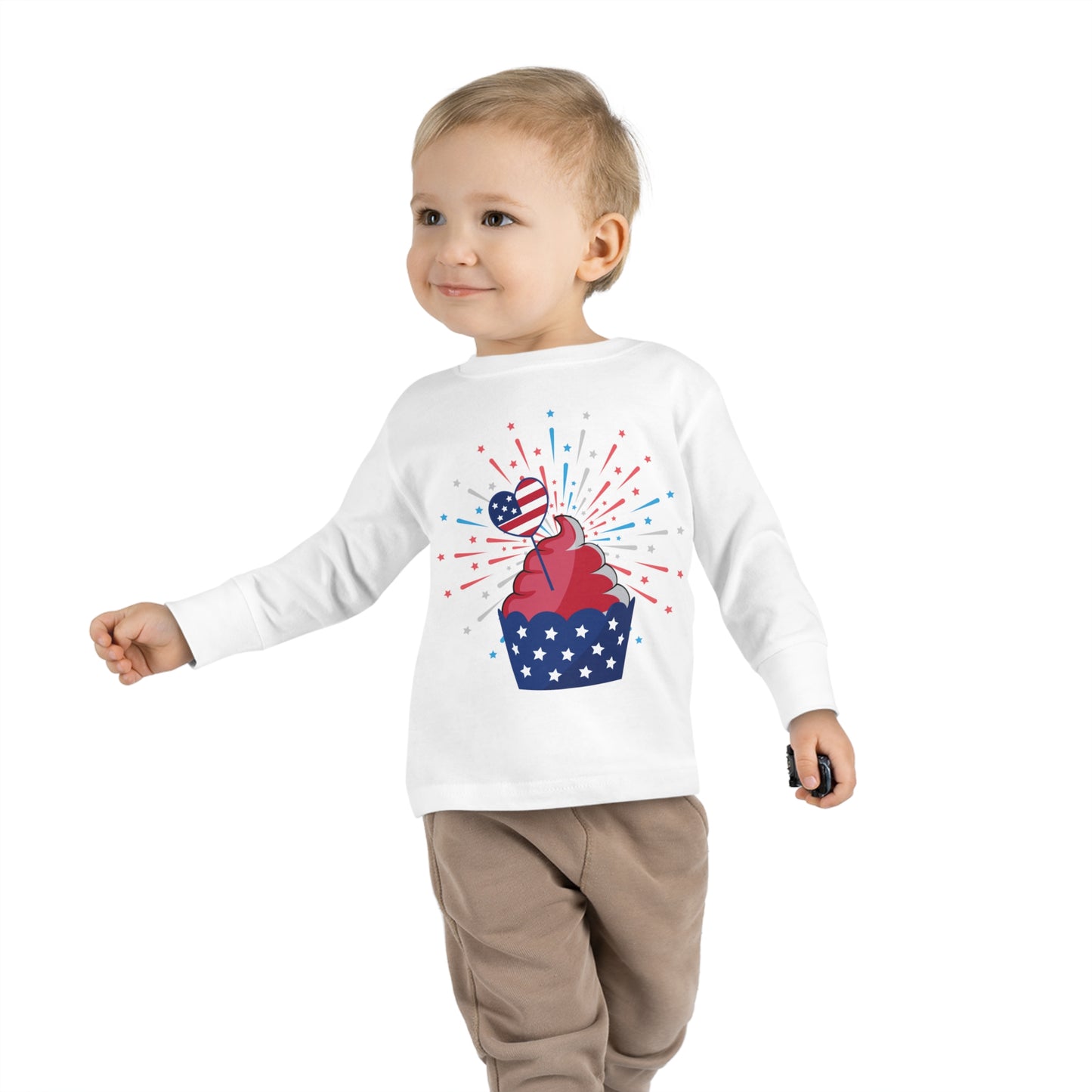 Independant cupcake-Toddler Long Sleeve Tee