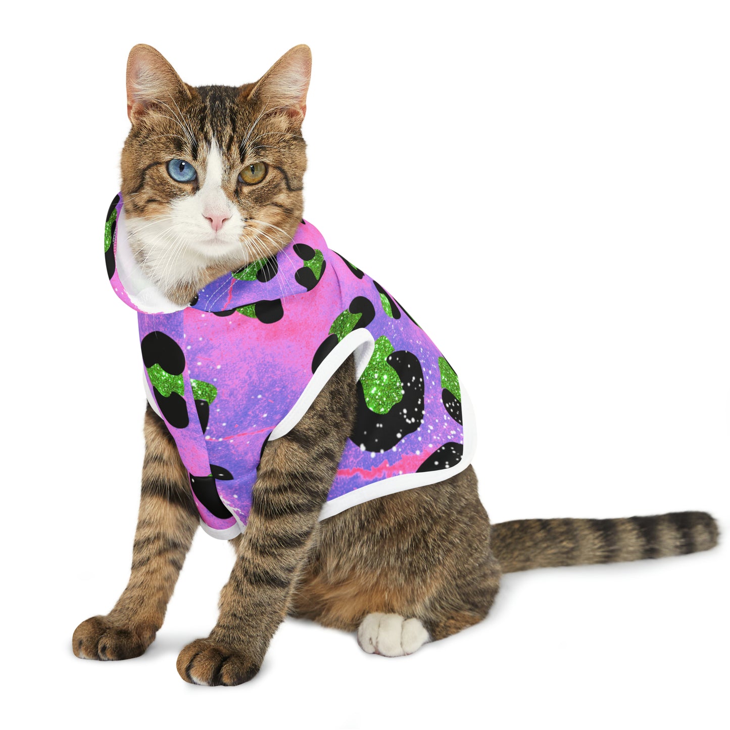 Purple Pink and Green - Pet Hoodie