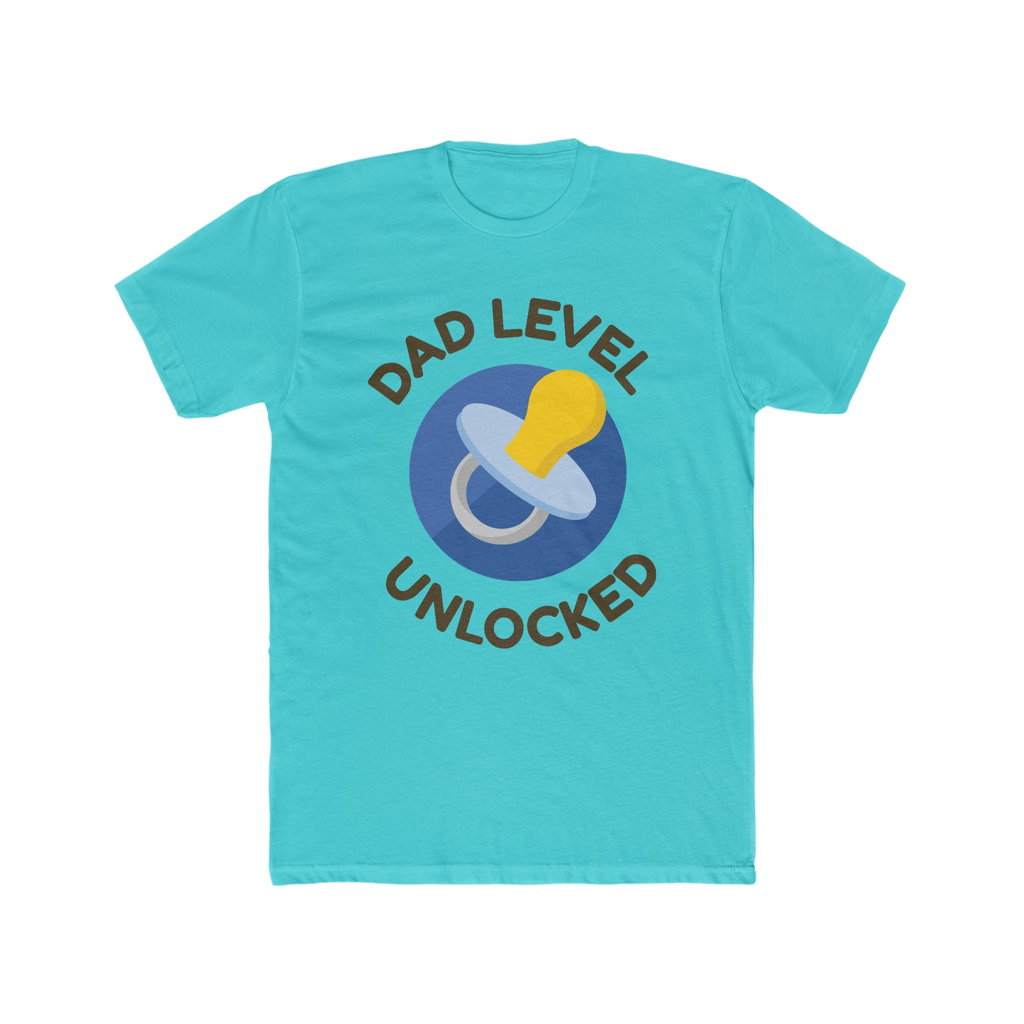 Dad level unlocked-Men's Cotton Crew Tee