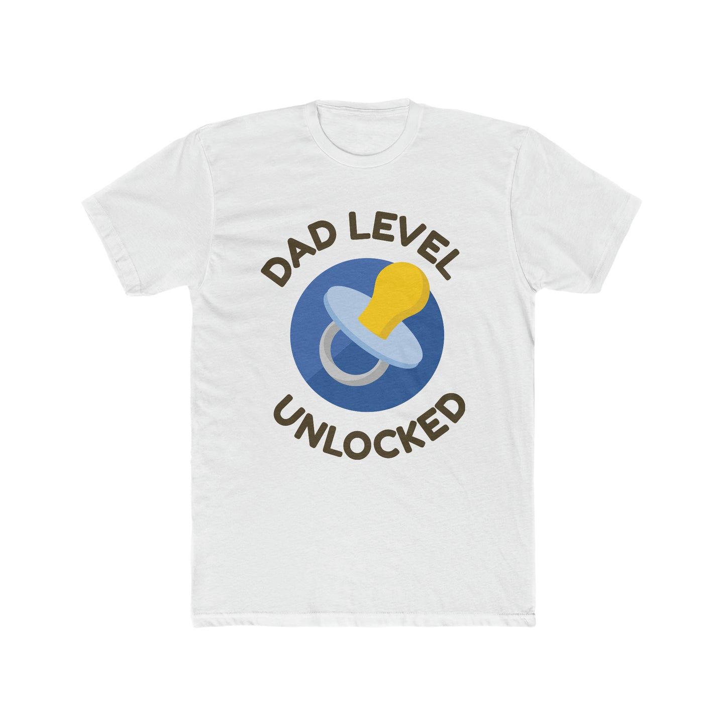 Dad level unlocked-Men's Cotton Crew Tee