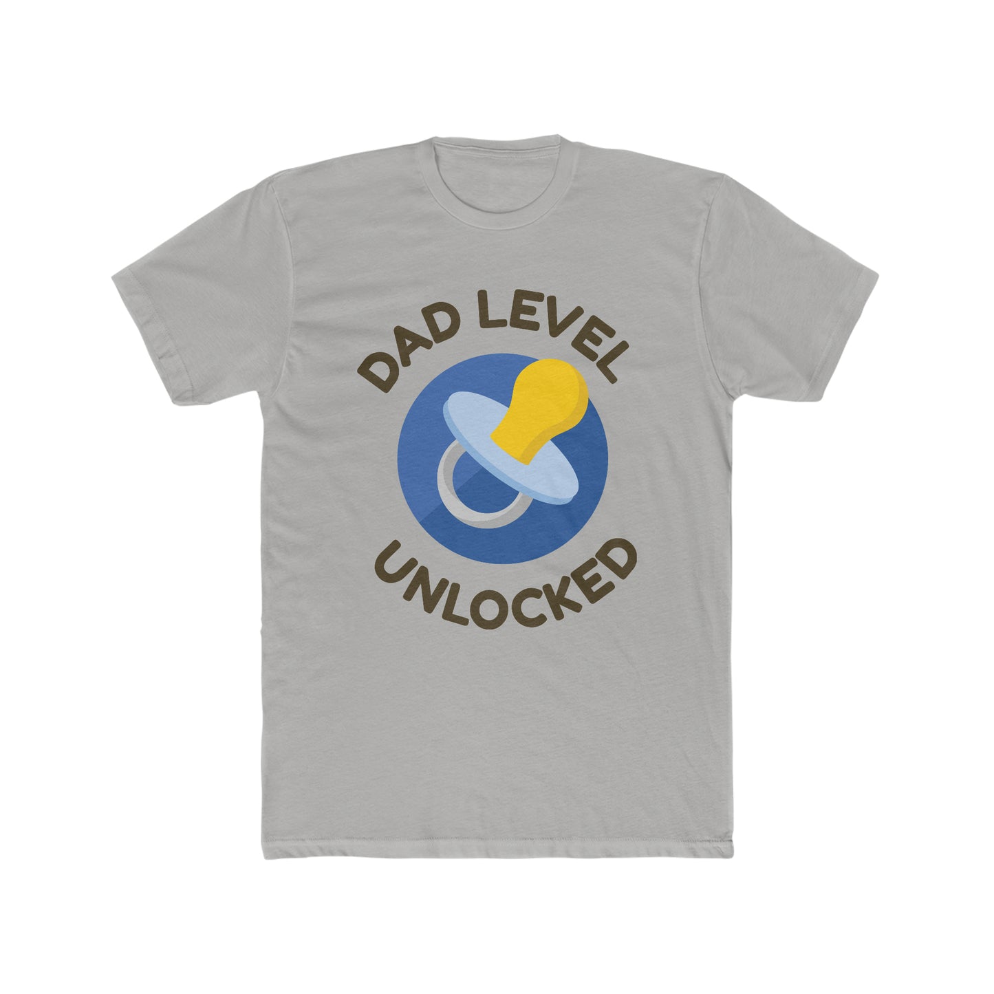 Dad level unlocked-Men's Cotton Crew Tee