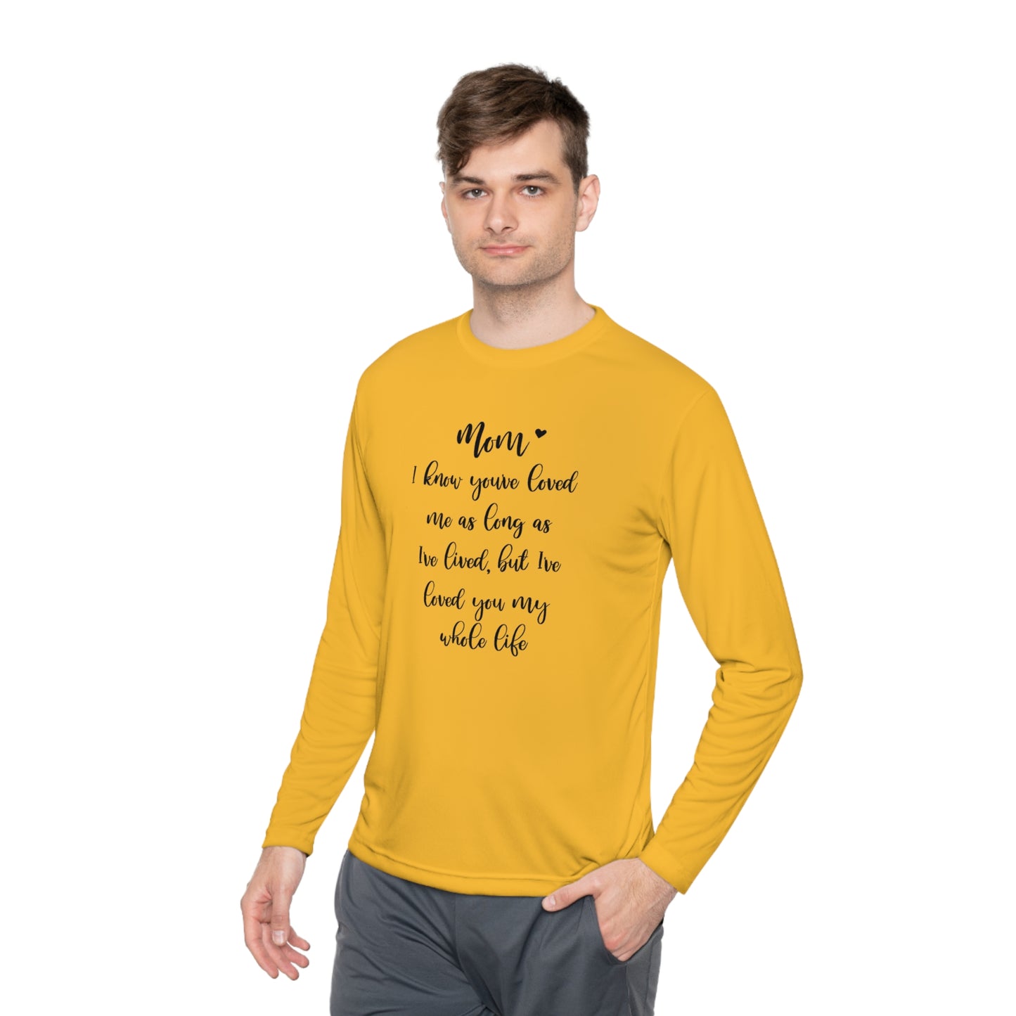 Mom I know you loved me- Unisex Lightweight Long Sleeve Tee