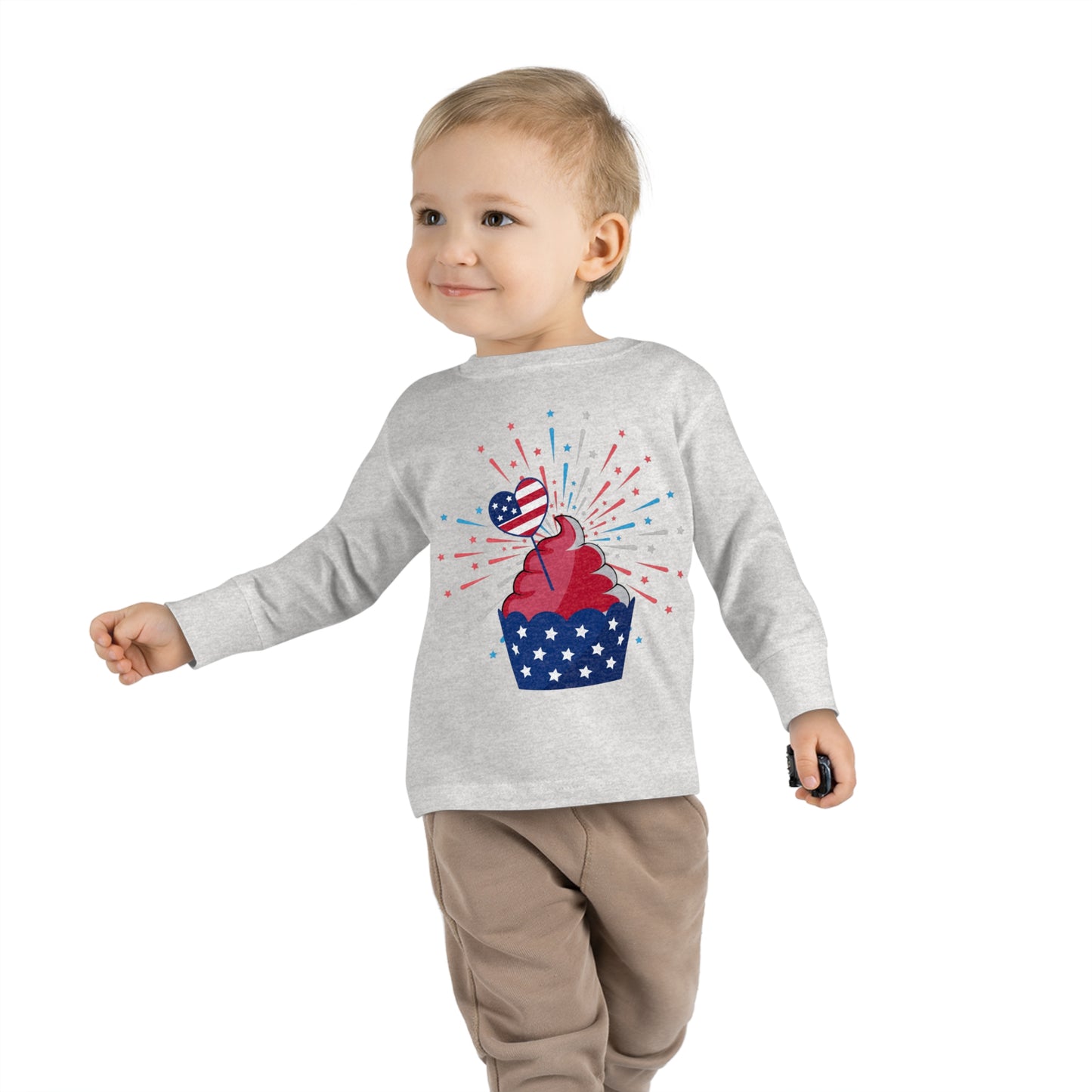 Independant cupcake-Toddler Long Sleeve Tee