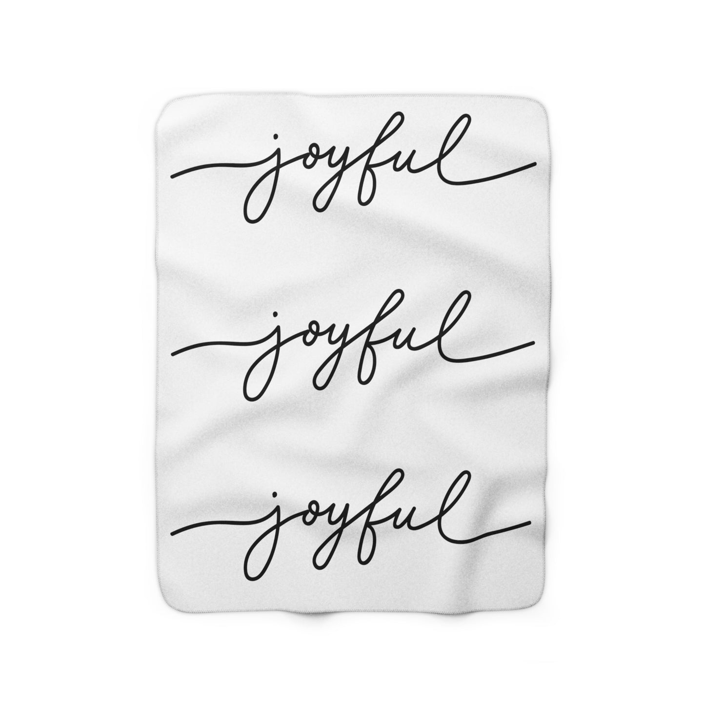 Joyful-Sherpa Fleece Blanket