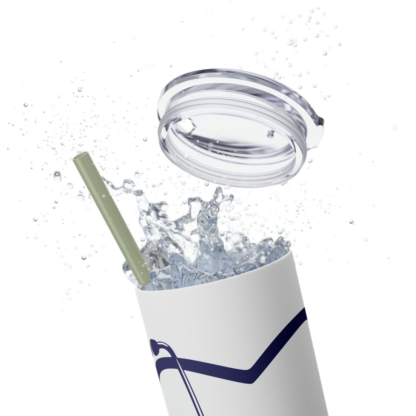 Hero-Skinny Tumbler with Straw, 20oz