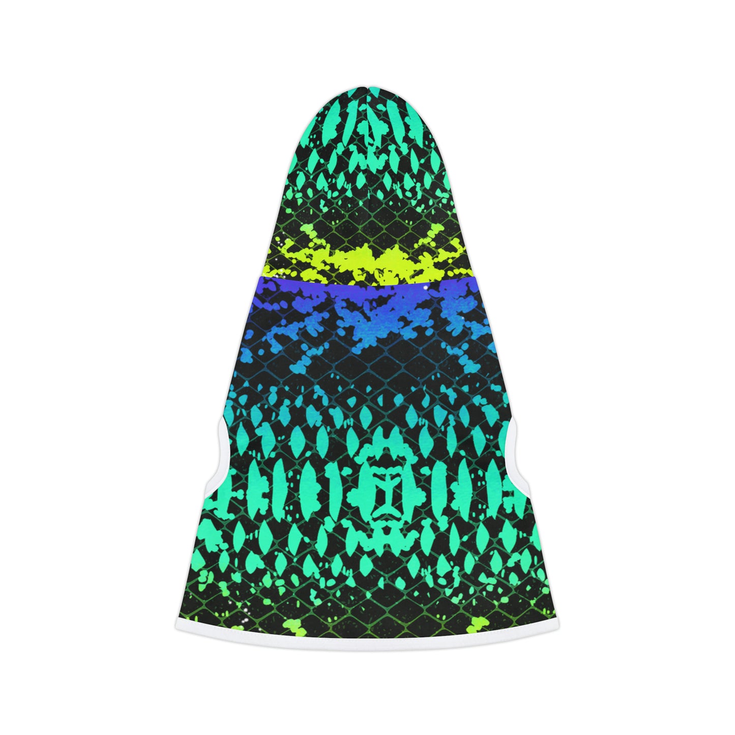 Snake Skin Blue Green- Pet Hoodie