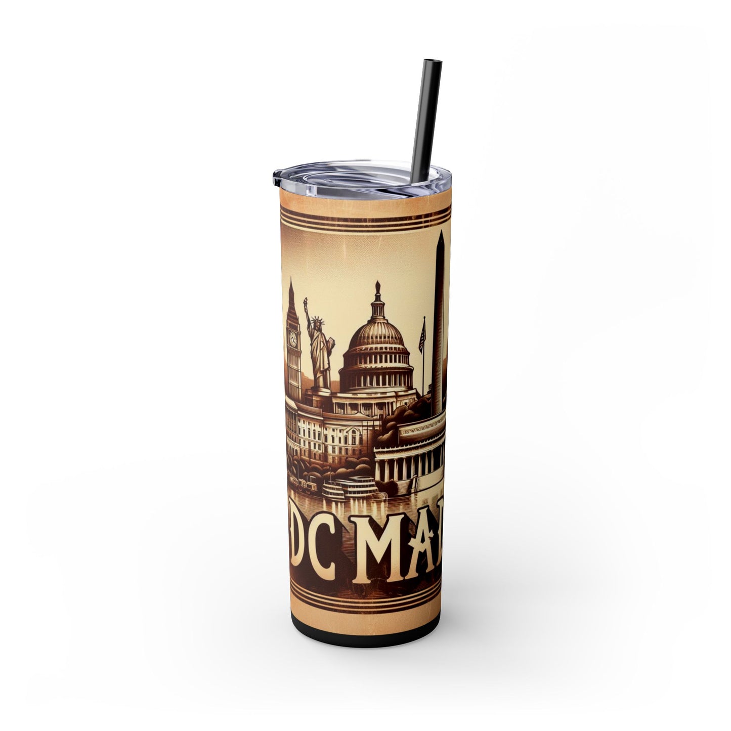 Skinny Tumbler with Straw, 20oz