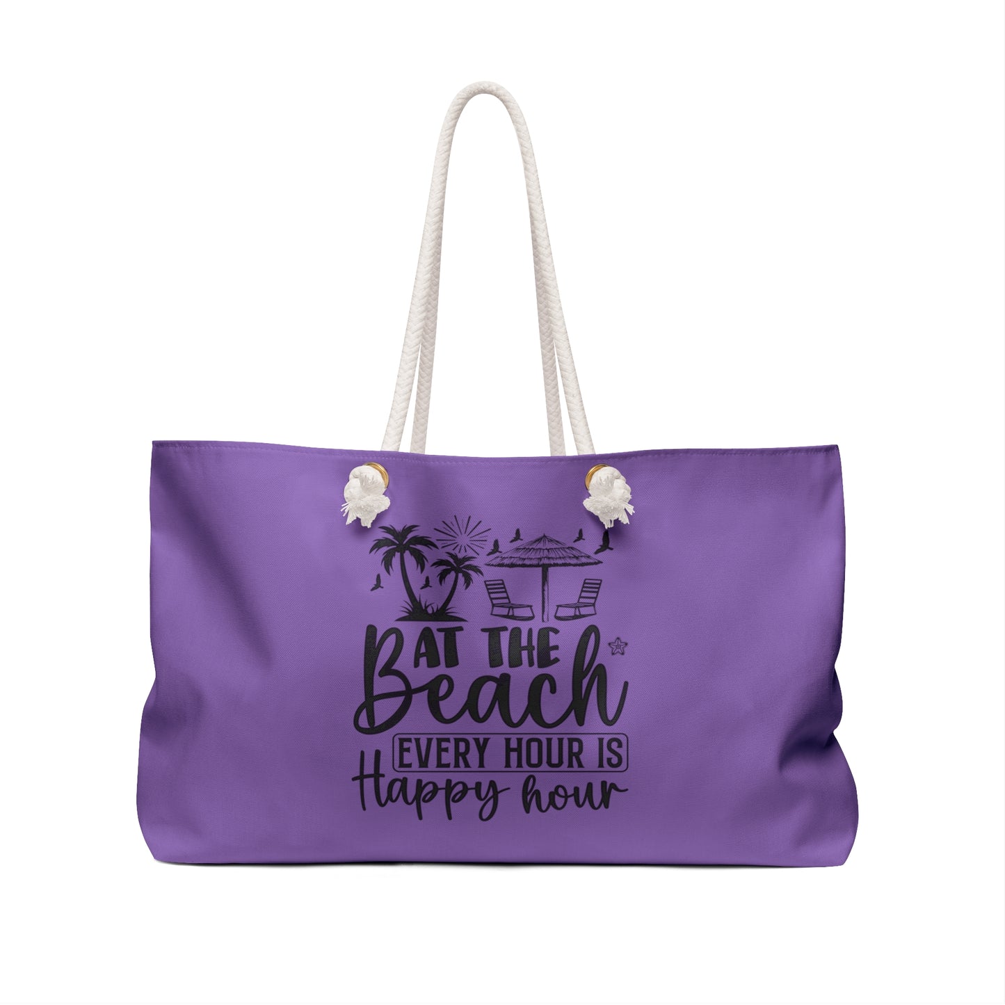 At the beach every hour is happy hour- Weekender Bag