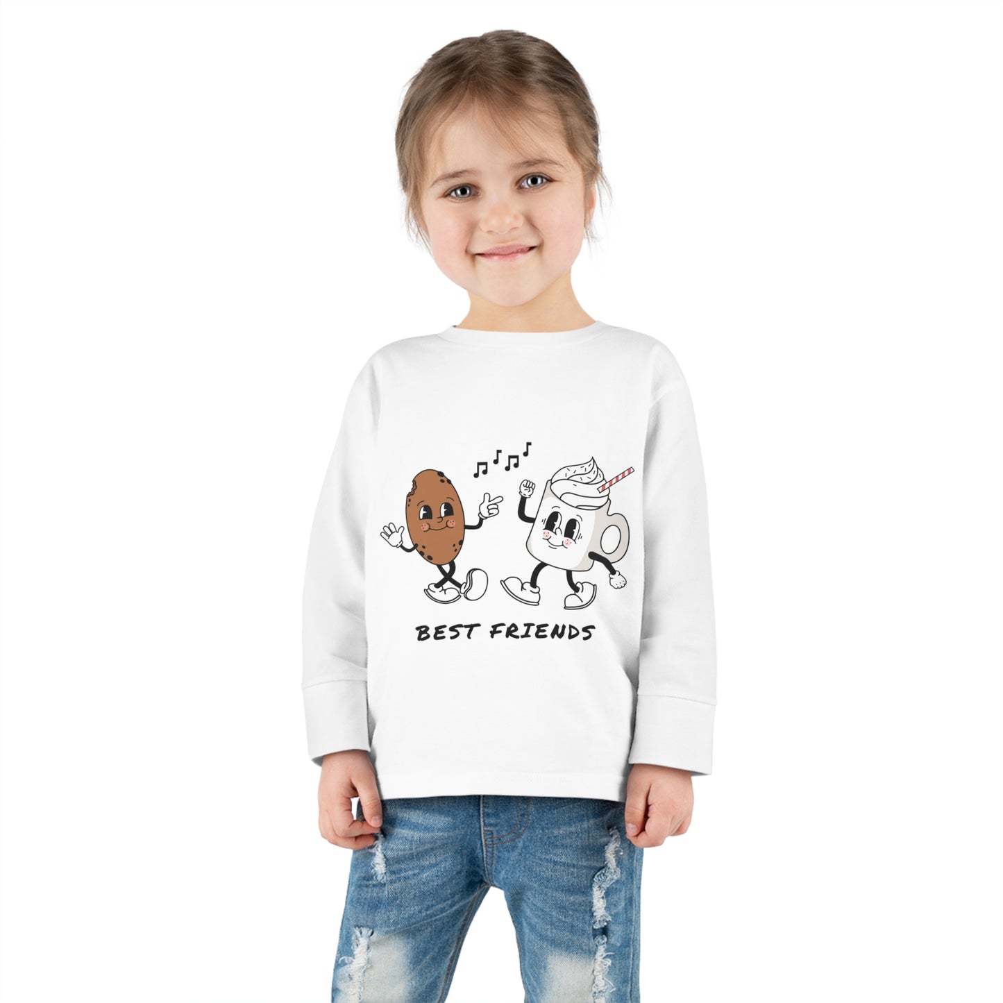 Milk and Cookies- Toddler Long Sleeve Tee