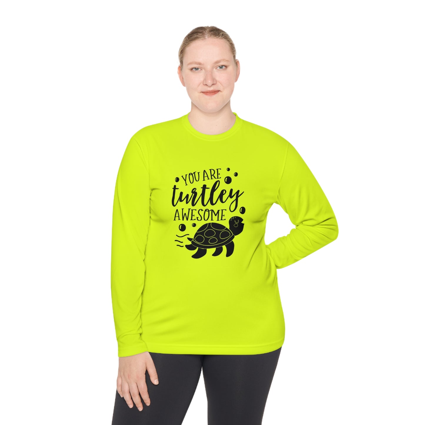 You are turtley awesome- Unisex Lightweight Long Sleeve Tee