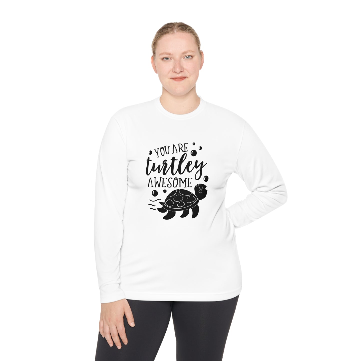 You are turtley awesome- Unisex Lightweight Long Sleeve Tee