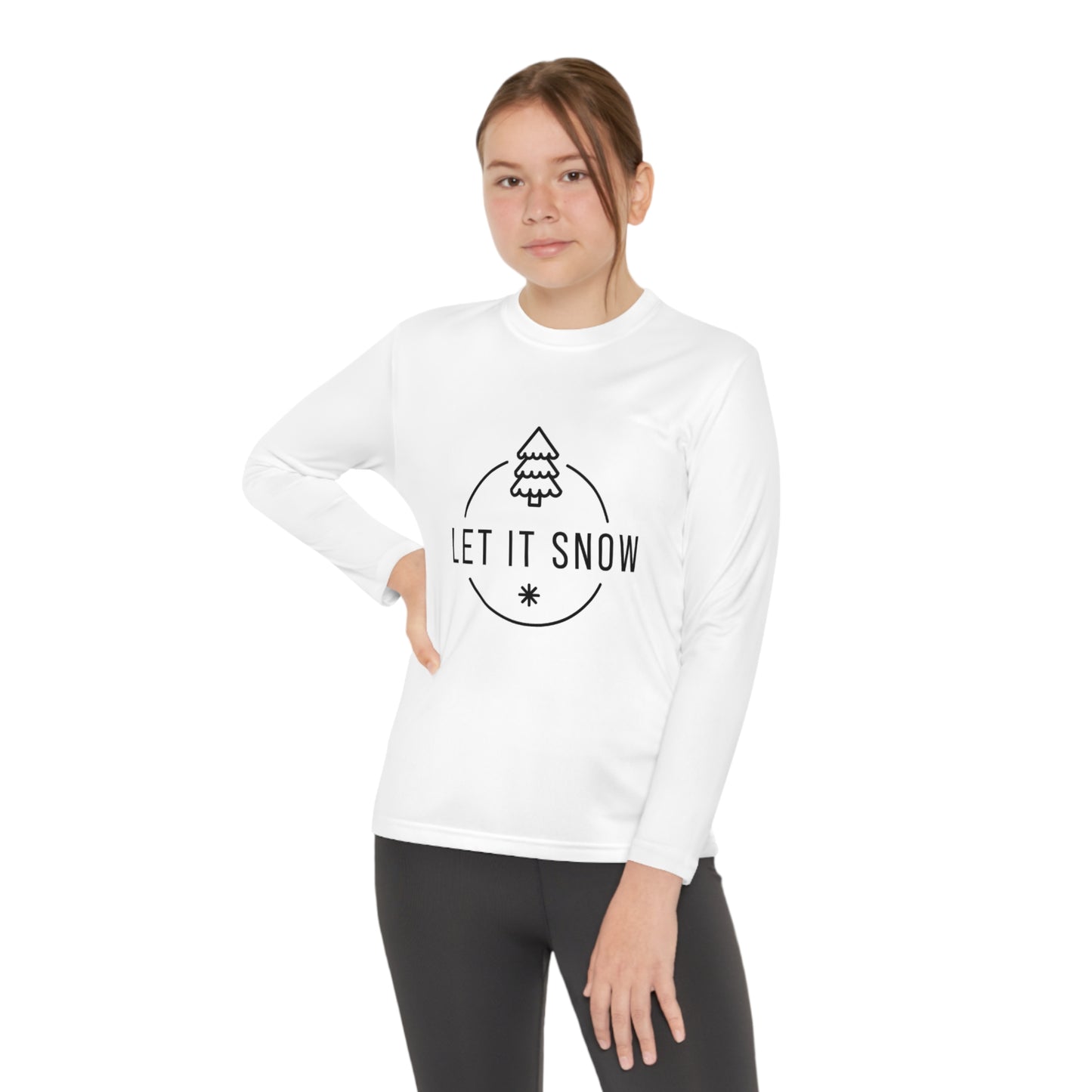 Let it snow- Youth Long Sleeve Competitor Tee