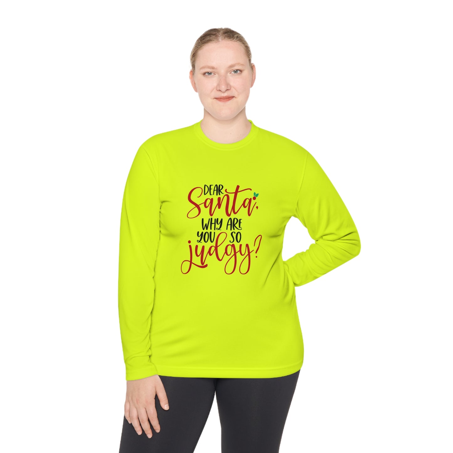 Judgy Santa- Unisex Lightweight Long Sleeve Tee