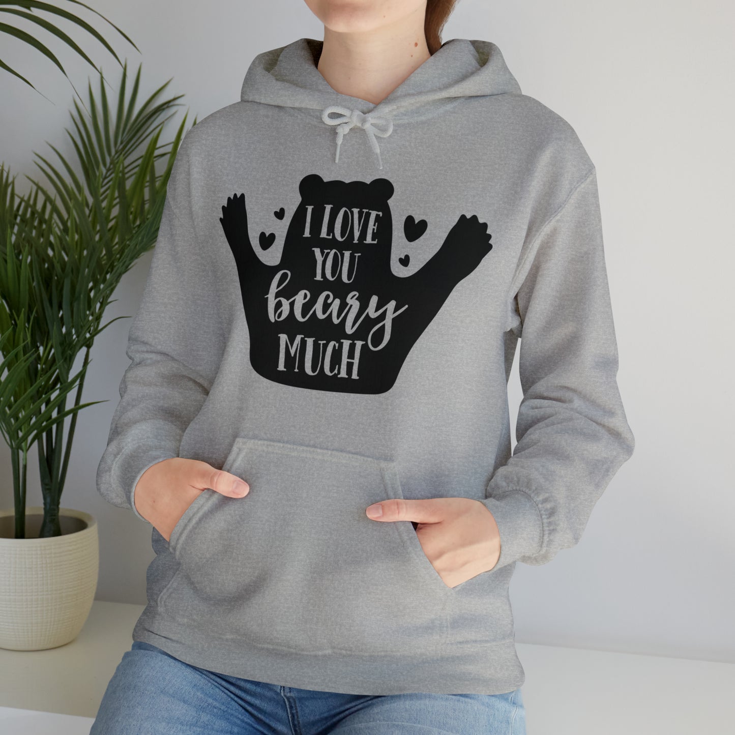 I love you Beary much- Unisex Heavy Blend™ Hooded Sweatshirt