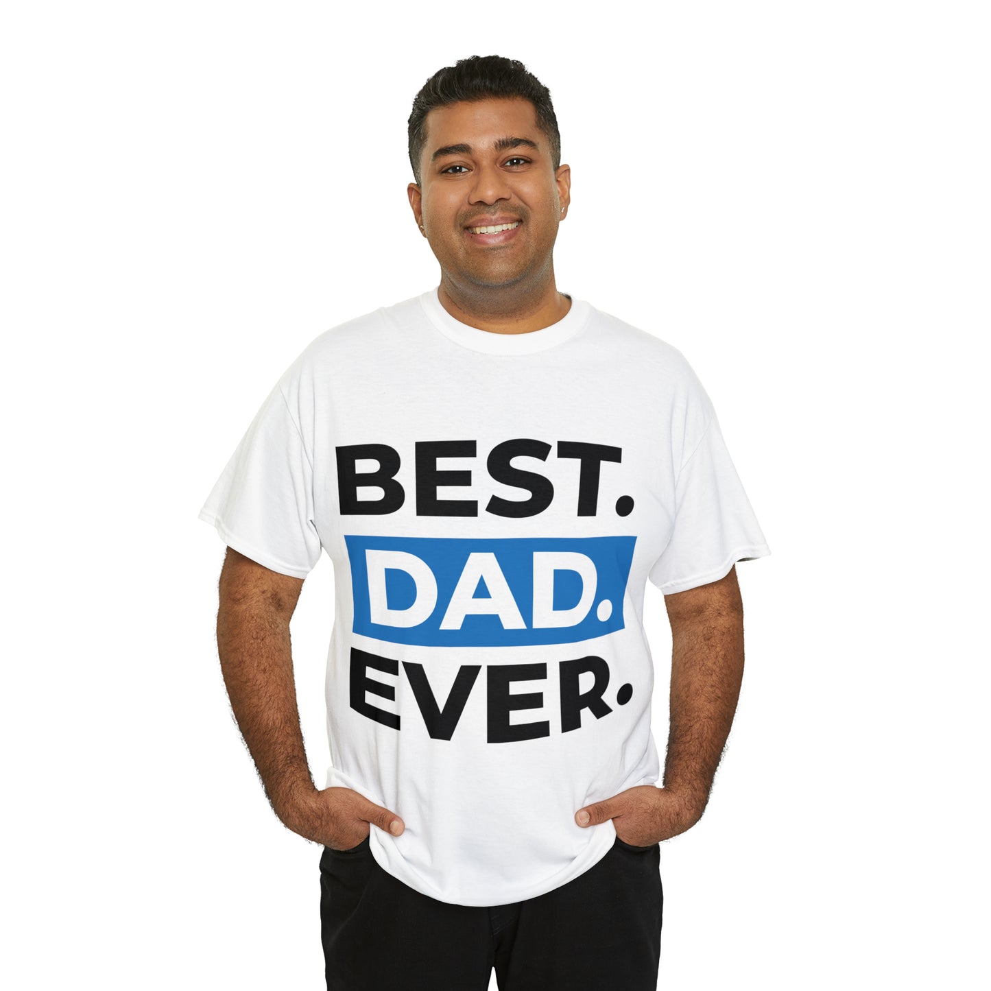 MEN'S BEST DAD EVER Heavy Cotton Tee