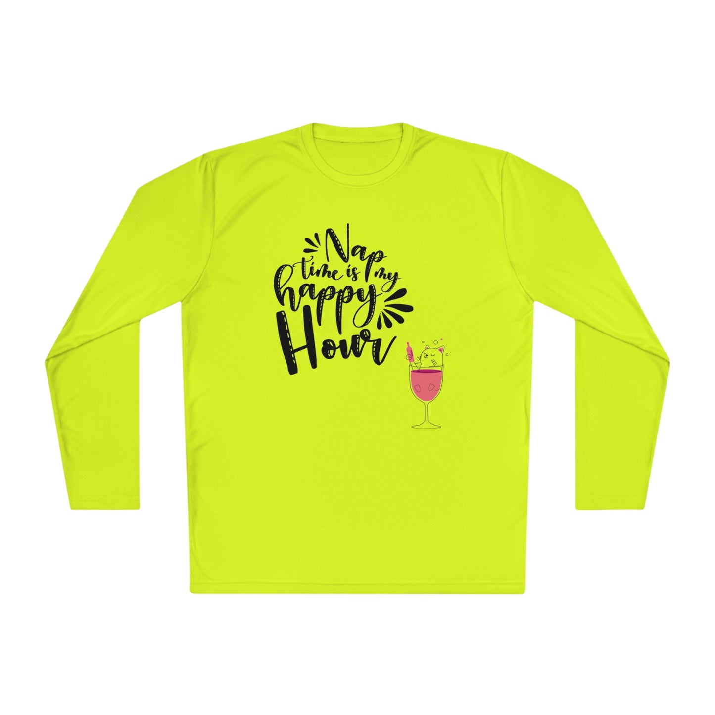 Nap time is happy hour- Unisex Lightweight Long Sleeve Tee