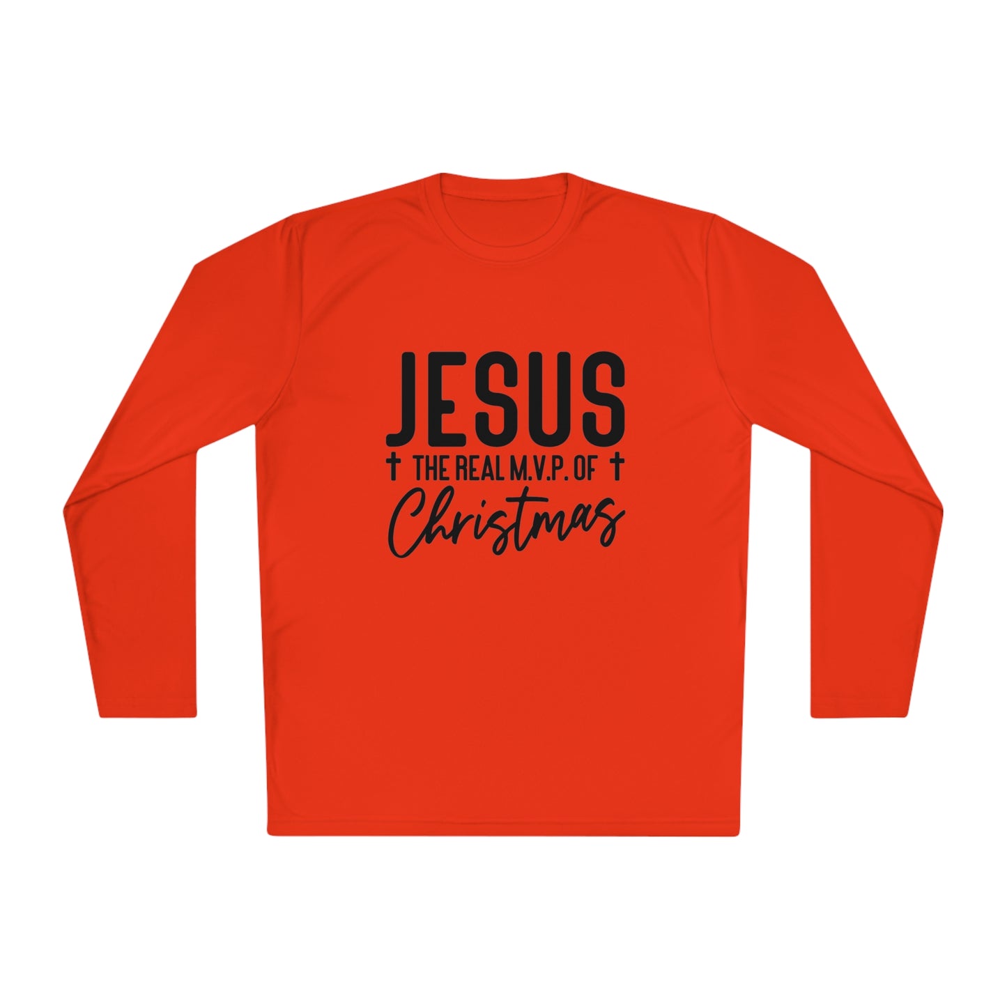 Jesus MVP of Christmas- Unisex Lightweight Long Sleeve Tee