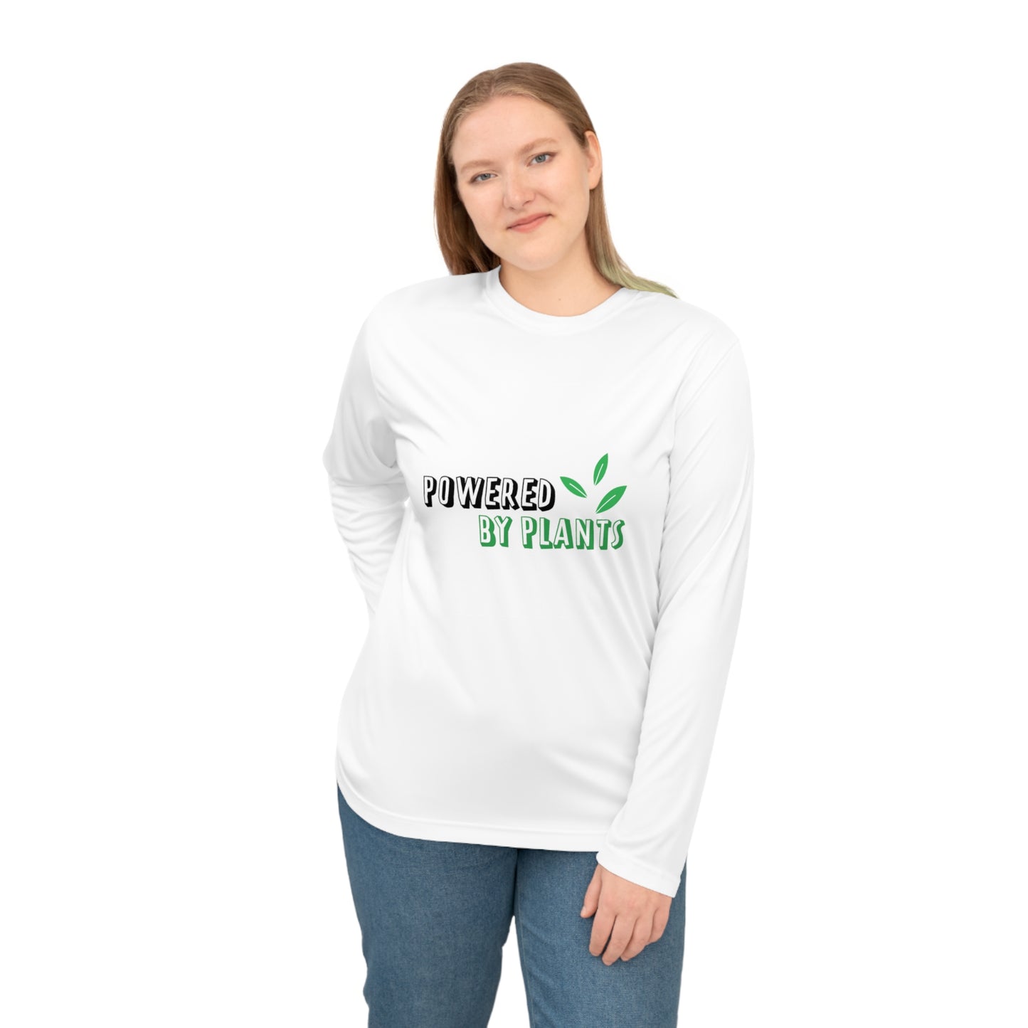 POWERED BY PLANTS-Unisex Performance Long Sleeve Shirt