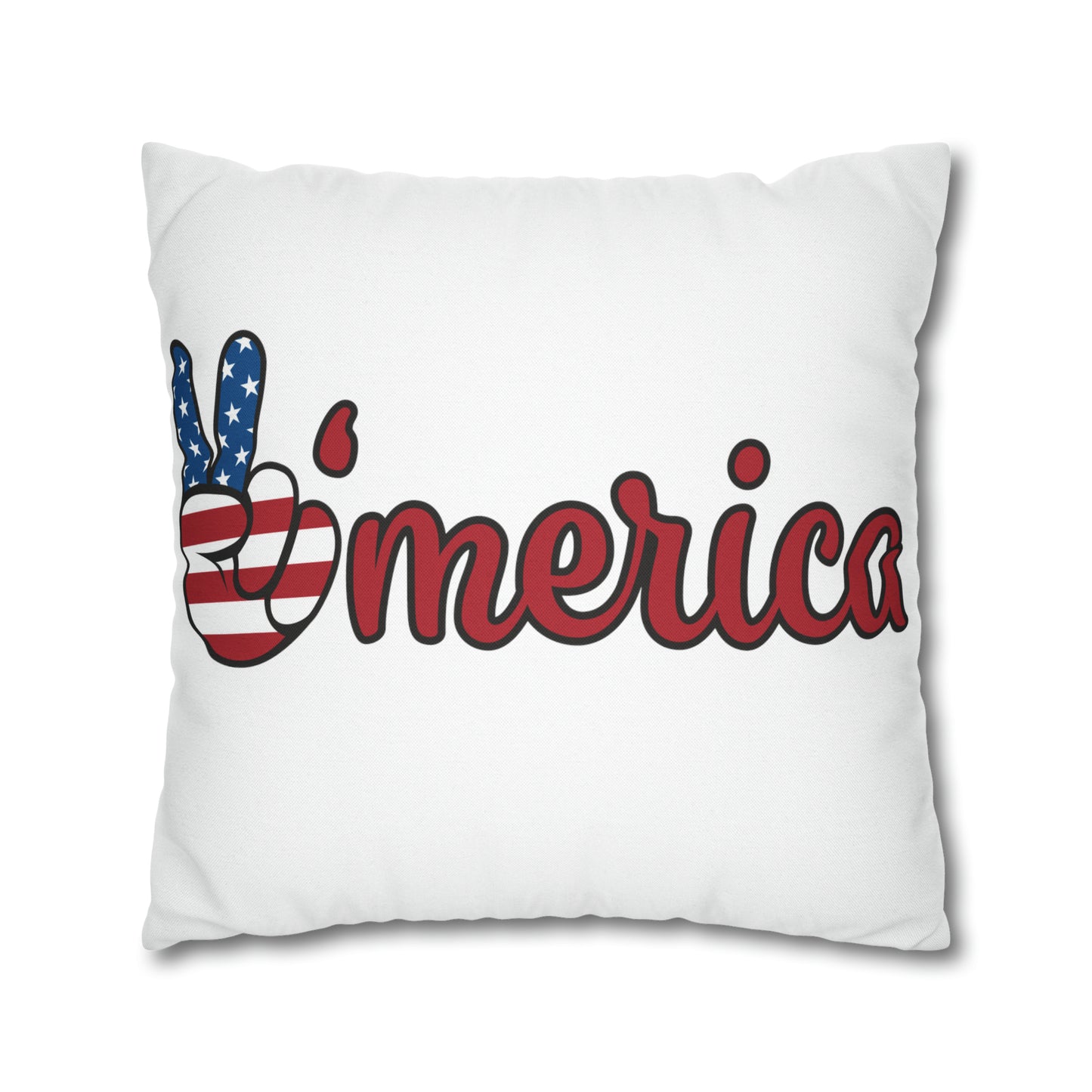 America-Spun Polyester Square Pillow Case