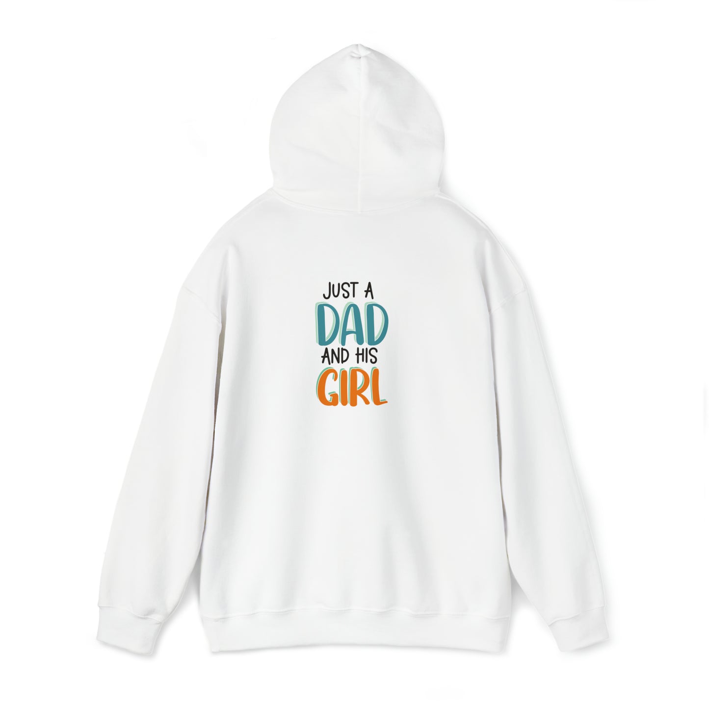 Just a dad and his girl- Unisex Heavy Blend™ Hooded Sweatshirt