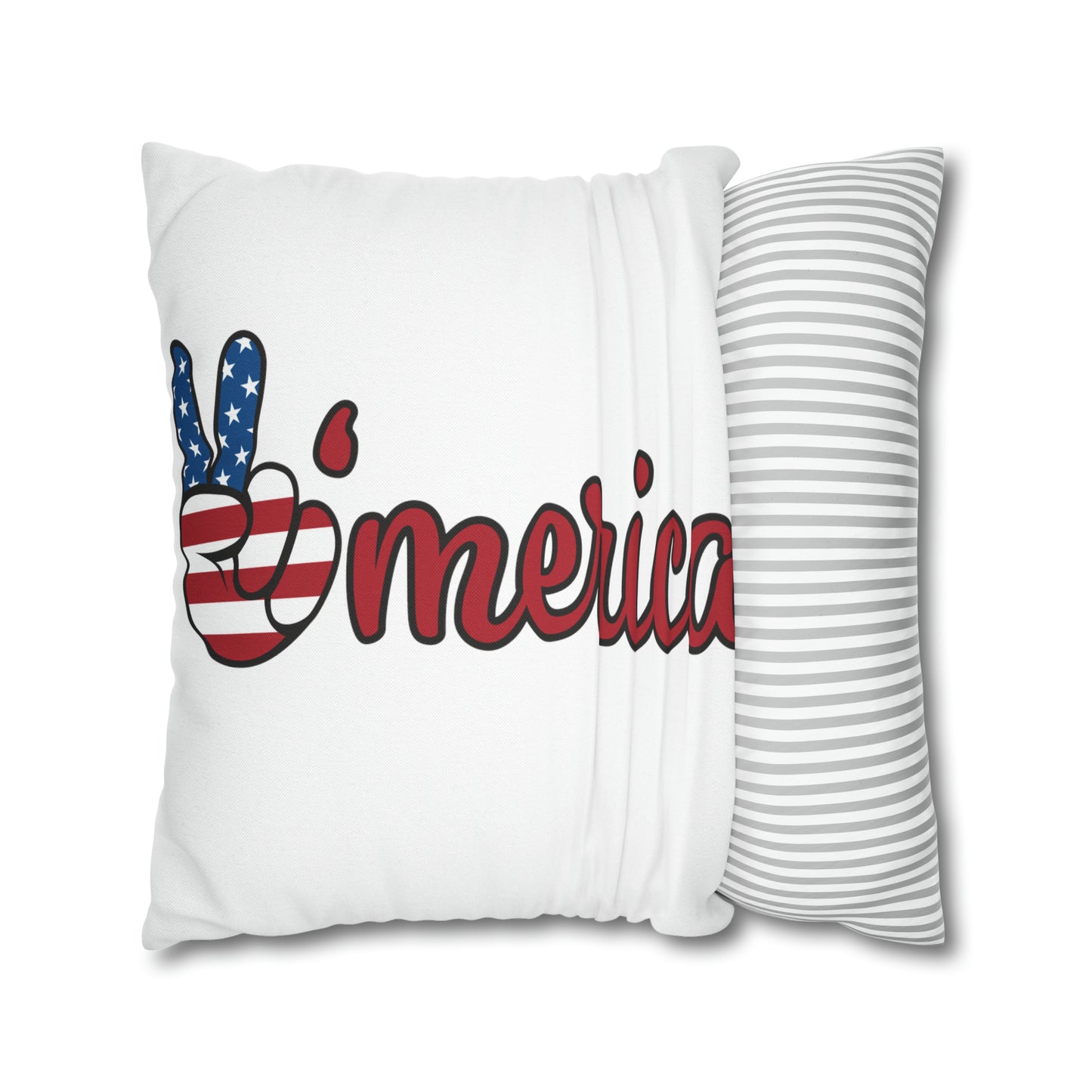 America-Spun Polyester Square Pillow Case