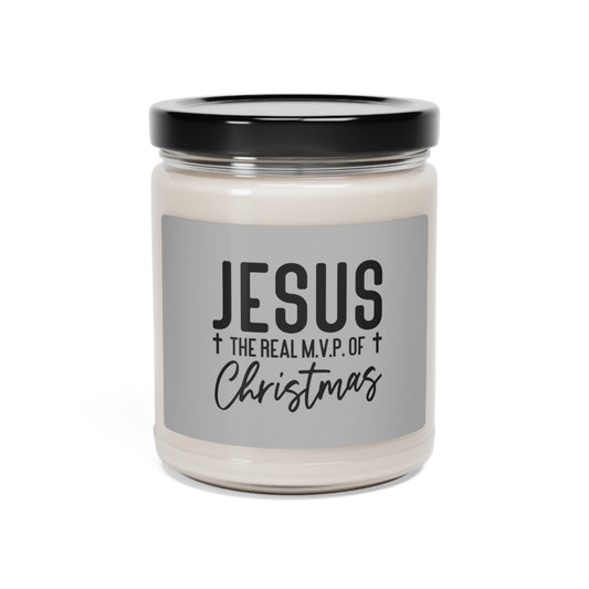 Jesus is the MVP - Cotton Scented Soy Candle, 9oz