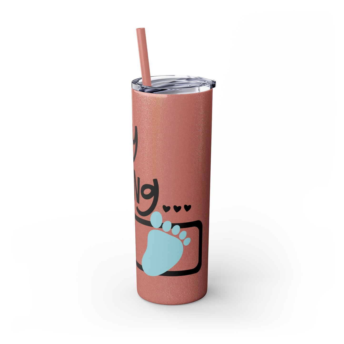 Baby loading- Skinny Tumbler with Straw, 20oz