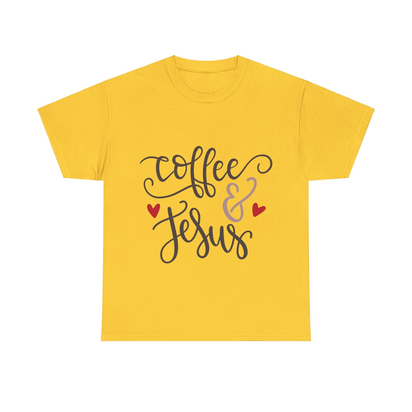 Coffee and Jesus - Unisex Heavy Cotton Tee