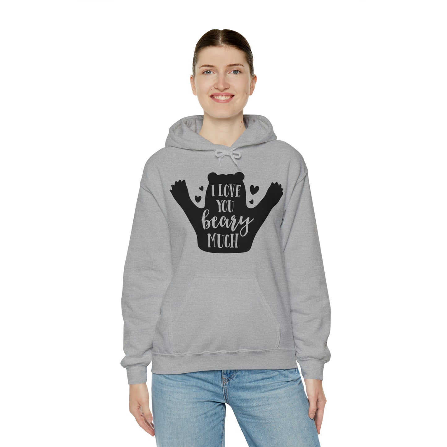 I love you Beary much- Unisex Heavy Blend™ Hooded Sweatshirt