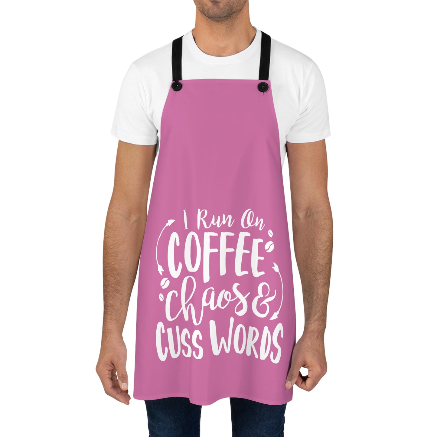 I run off coffee chaos and cuss words- Apron (AOP)