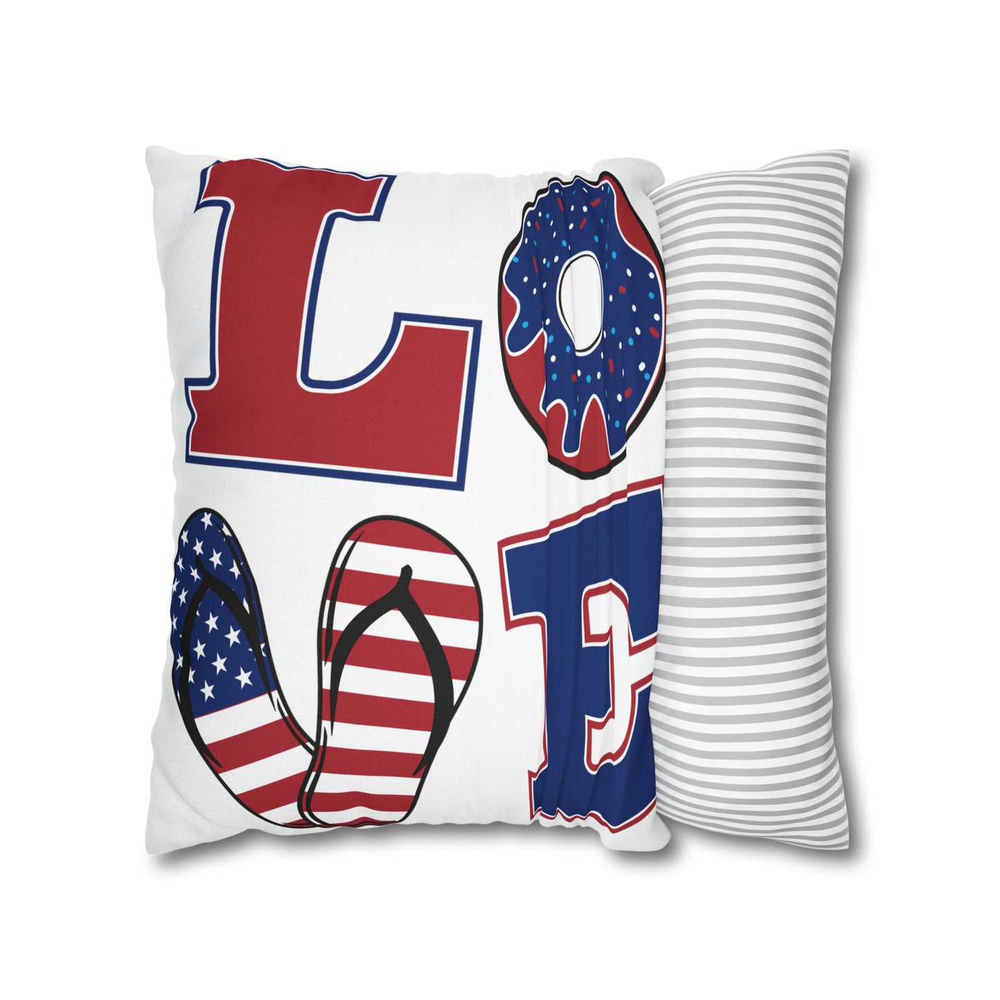 America-Spun Polyester Square Pillow Case