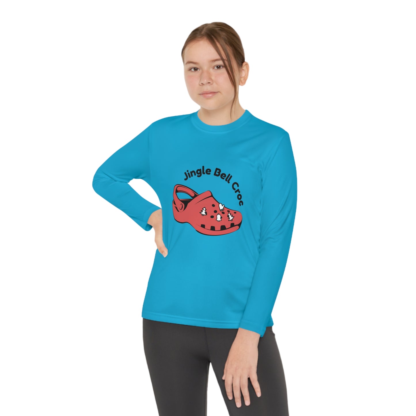 Jingle Bell Crocks-Youth Long Sleeve Competitor Tee