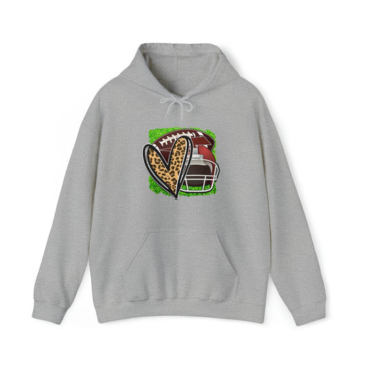 The love of football- Unisex Heavy Blend™ Hooded Sweatshirt