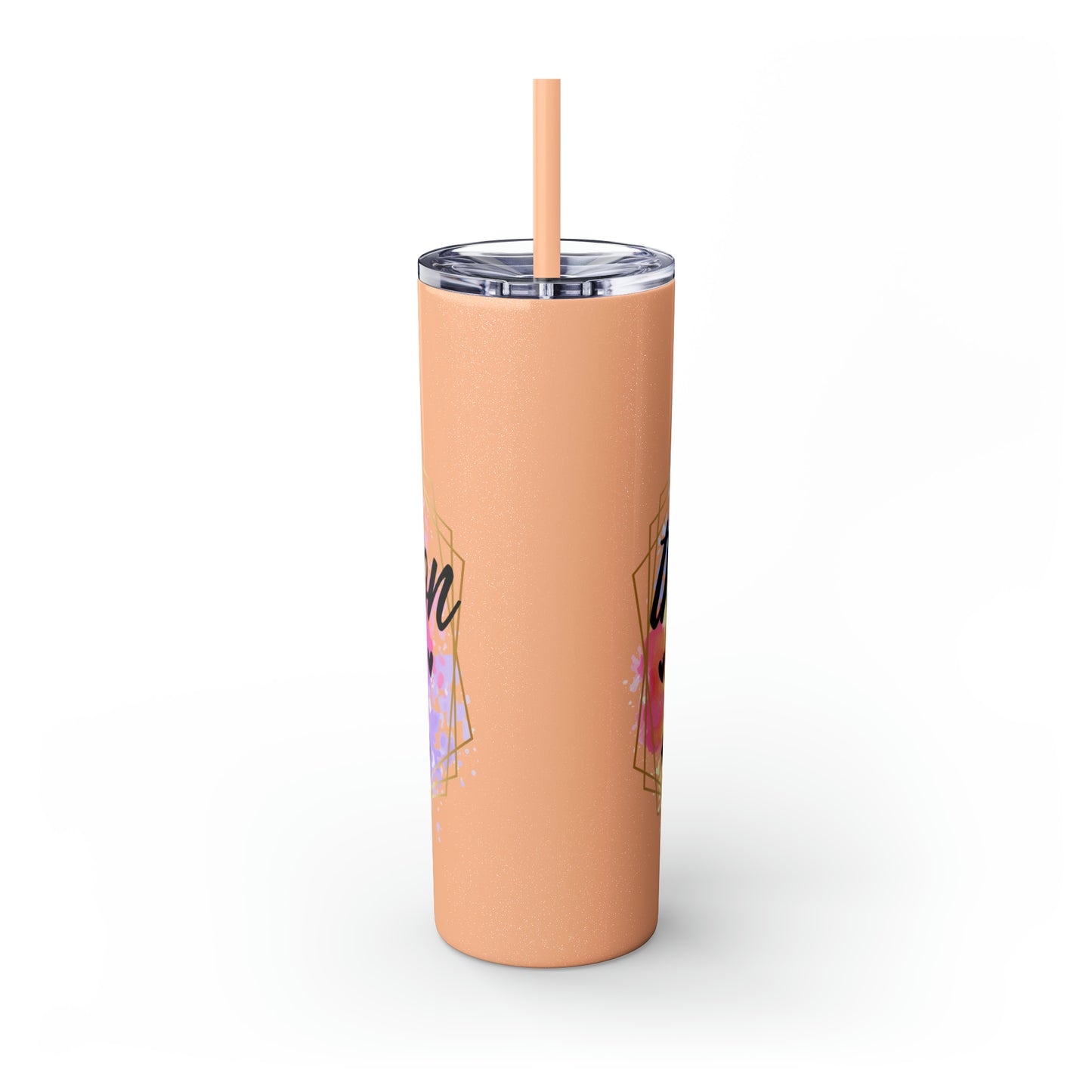 Yeah despite the look on my face- Skinny Tumbler with Straw, 20oz