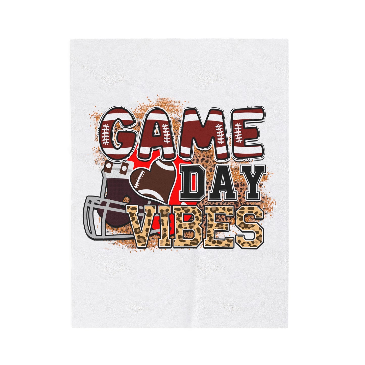 Game Day Vibez-Velveteen Plush Blanket