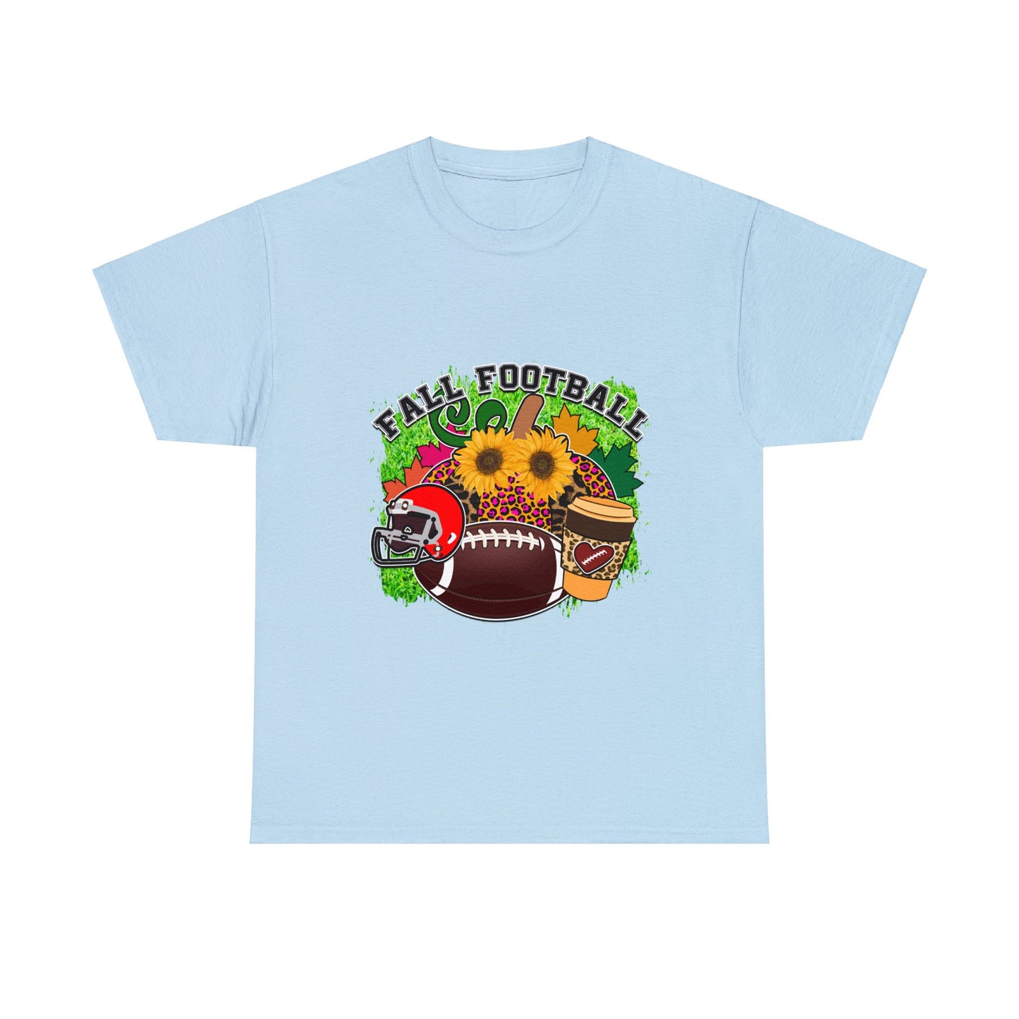 Fall Football- Unisex Heavy Cotton Tee