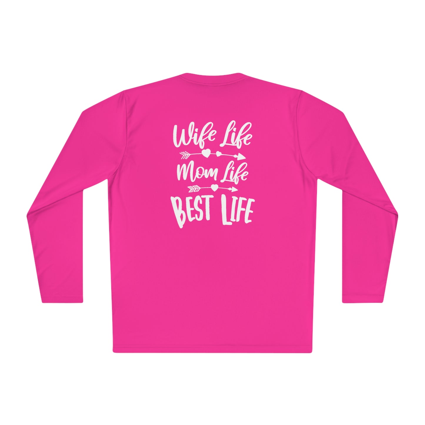 Wife Life, Mom Life- Unisex Lightweight Long Sleeve Tee