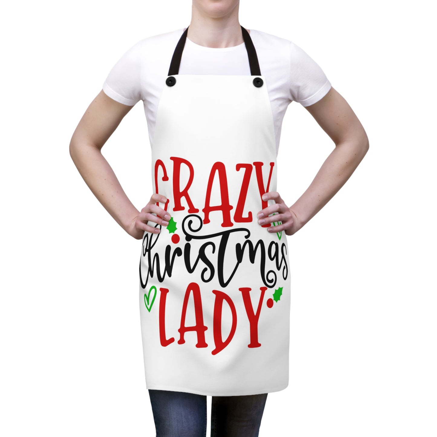 Crazy Christmas Lady- Apron (AOP)