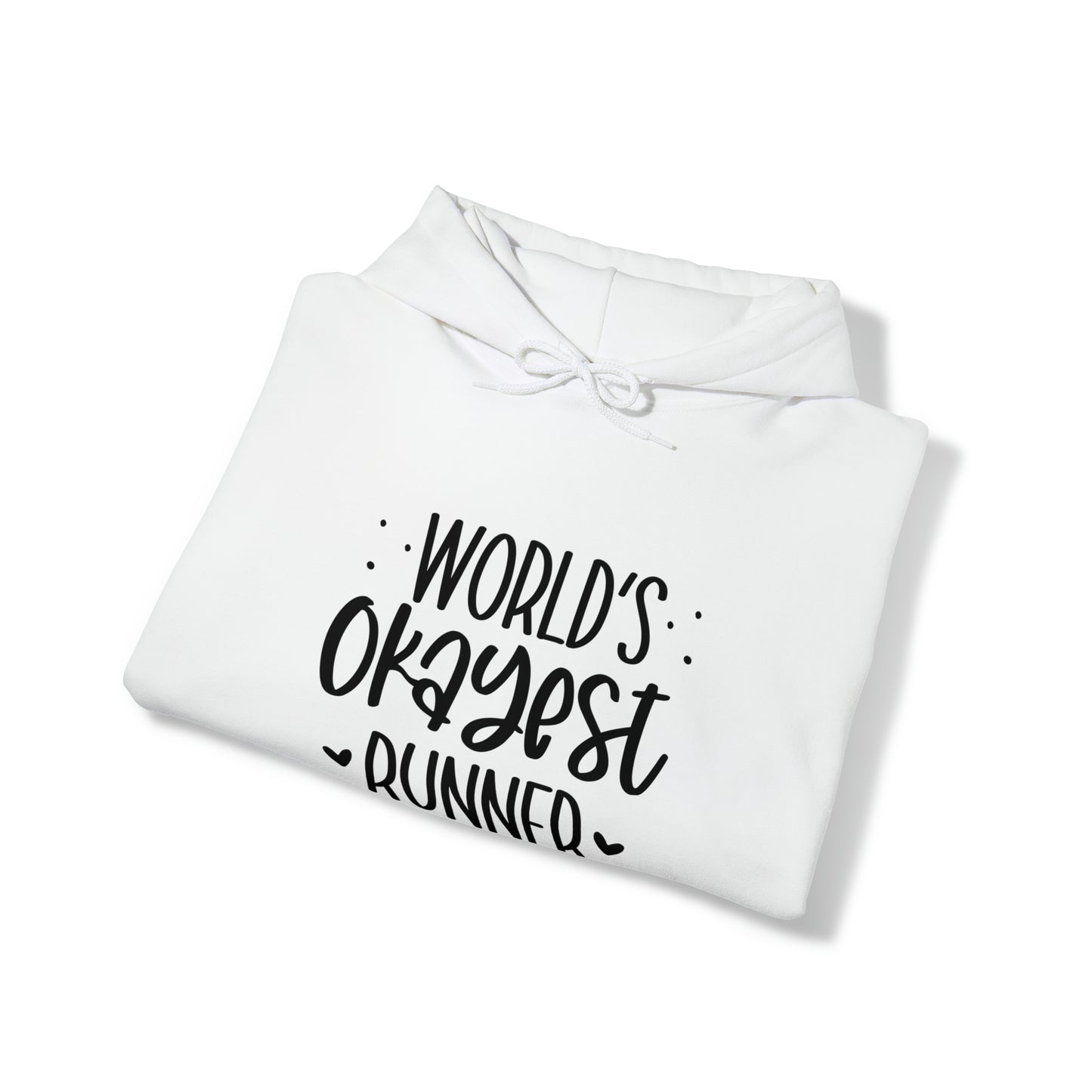 World's Okayest runner- Unisex Heavy Blend™ Hooded Sweatshirt