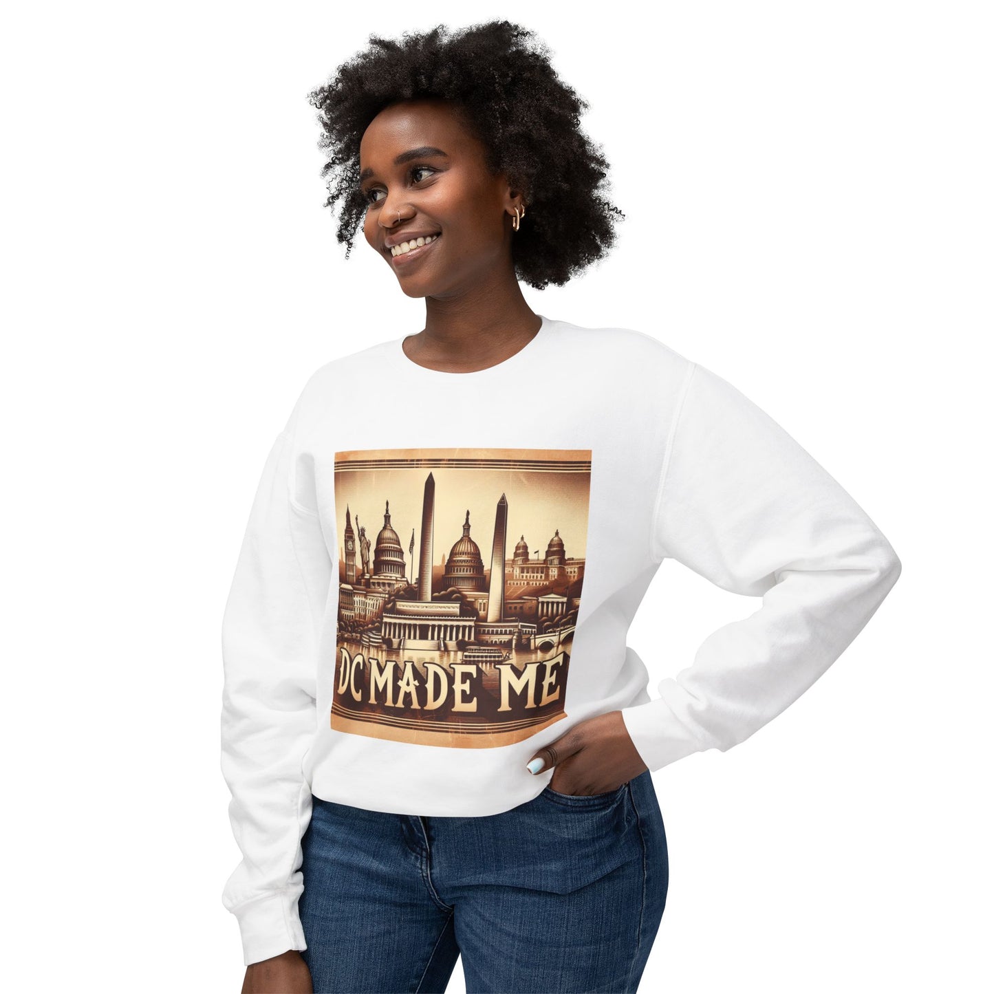 DC Made Me-Unisex Lightweight Crewneck Sweatshirt