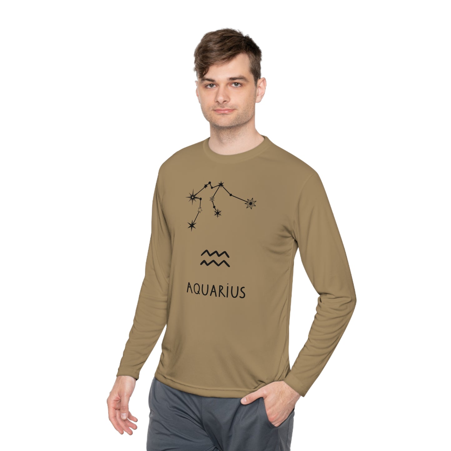 AQUARIUS STARS- Unisex Lightweight Long Sleeve Tee