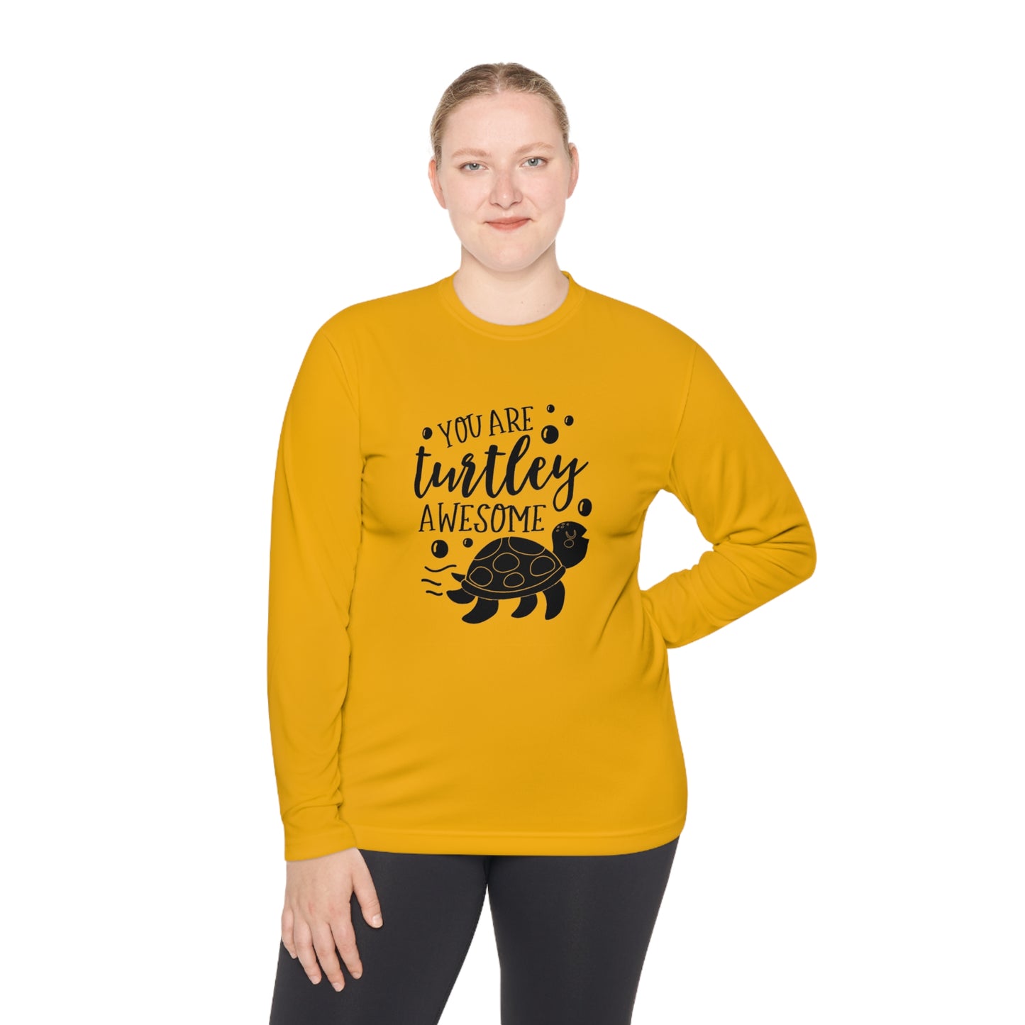 You are turtley awesome- Unisex Lightweight Long Sleeve Tee