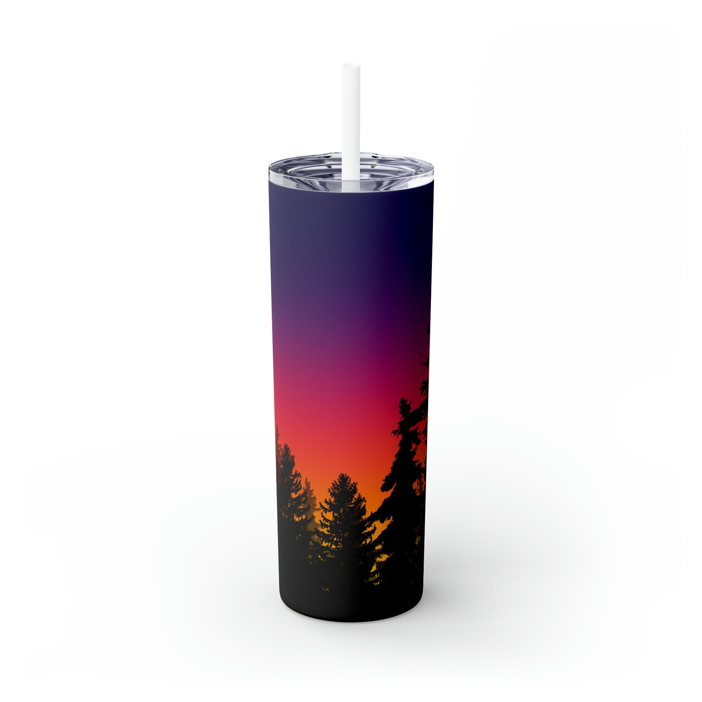 Sun Setting-Skinny Tumbler with Straw, 20oz