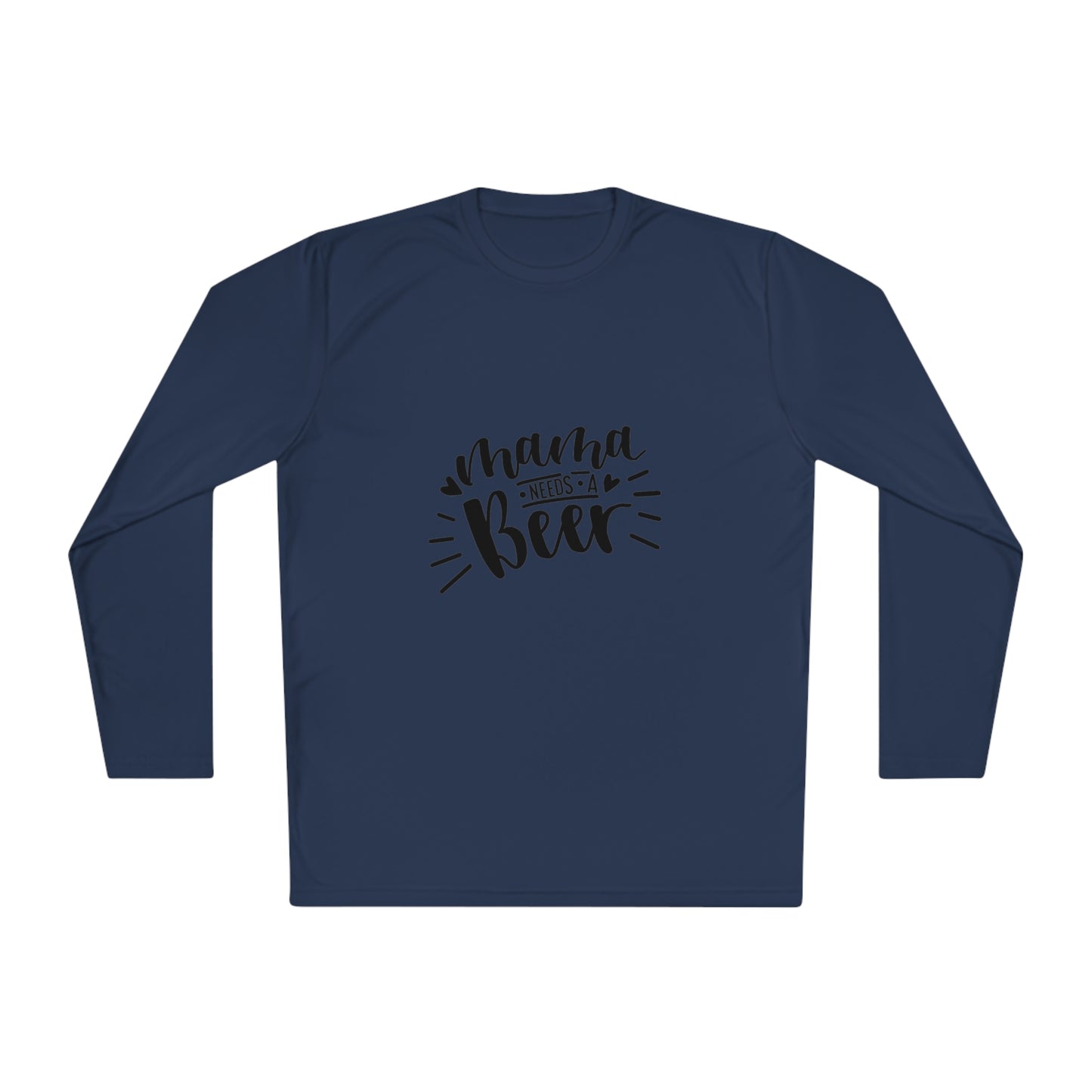 Momma needs a beer- Unisex Lightweight Long Sleeve Tee
