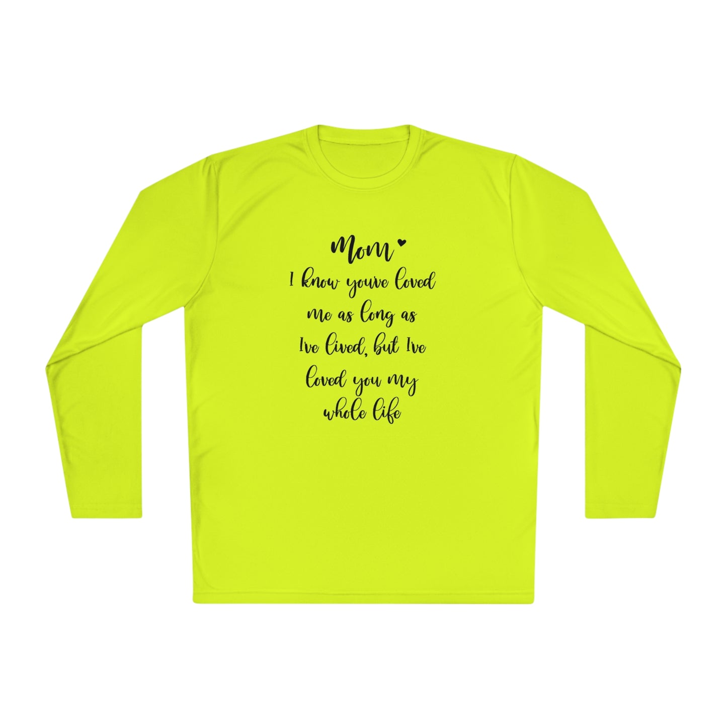 Mom I know you loved me- Unisex Lightweight Long Sleeve Tee