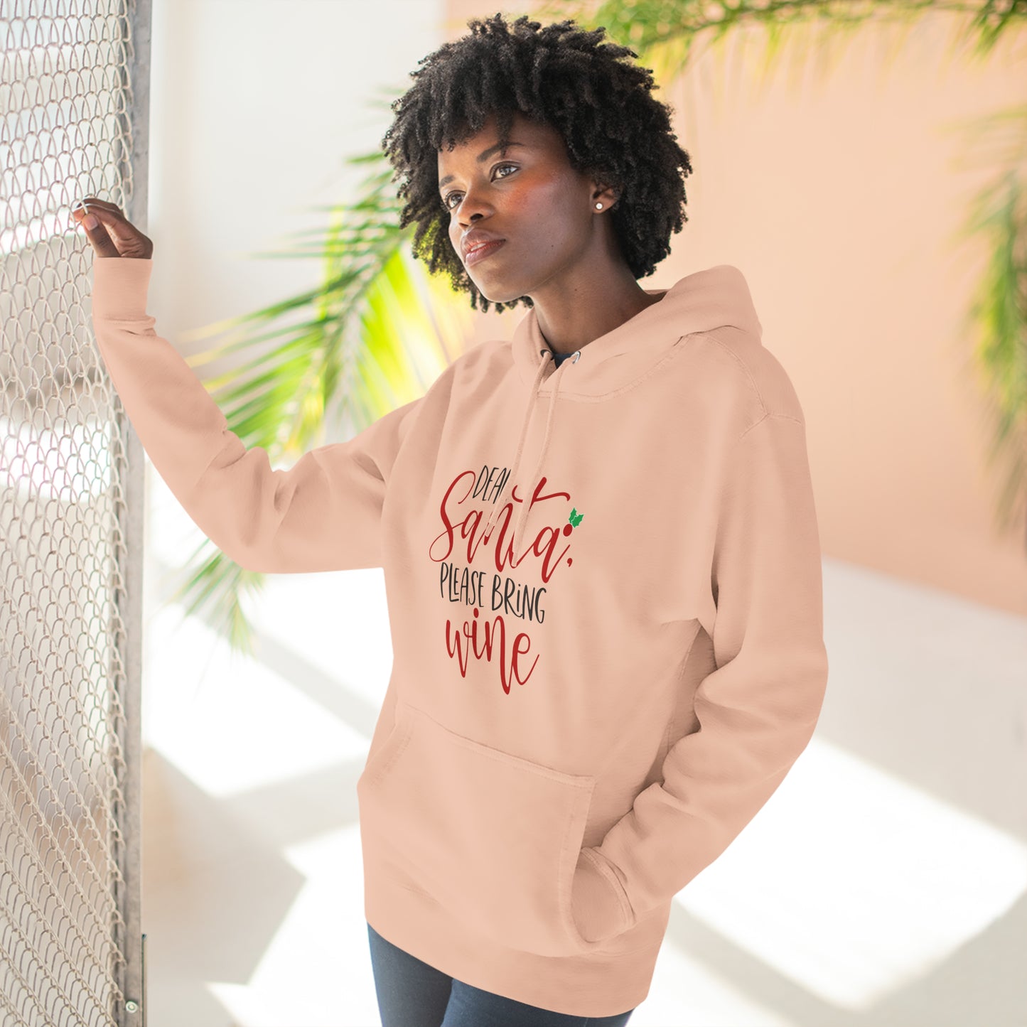 Please bring wine- Unisex Premium Pullover Hoodie